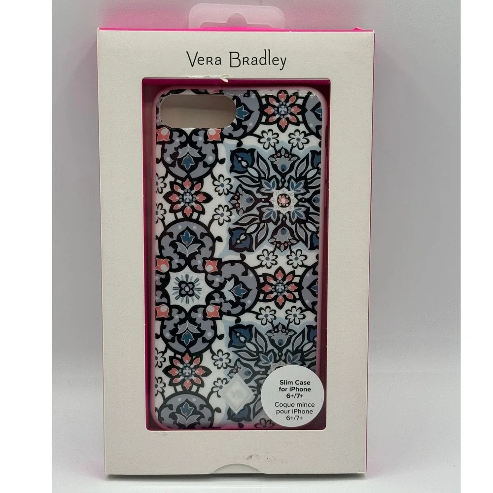 Vera Bradley Lisbon Medallion Slim Case for iPhone 6 Plus 7 Plus 27843-V76 NEW